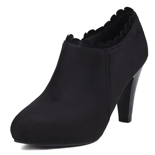 Gicoiz Pointed Toe High Schuhe Damen Buro Loafer Zip Ankle Boots Hochzeit Elegant Plateau Pumps Wildleder Schnüren Oxford Arbeit Schuhe Schwarz Gr 5-39 Gicoiz Pointed Toe High Schuhe Damen Buro Loafer Zip Ankle Boots Hochzeit Elegant Plateau Pumps Wildleder Schnüren Oxford Arbeit Schuhe Schwarz Gr 5-39 von Gicoiz