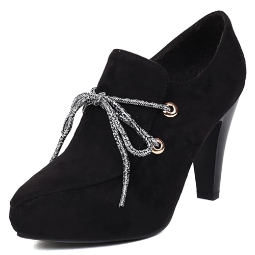 Gicoiz Pointed Toe High Schuhe Damen Buro Loafer Zip Ankle Boots Hochzeit Elegant Plateau Pumps Wildleder Schnüren Oxford Arbeit Schuhe Schwarz Gr 6-40 Gicoiz Pointed Toe High Schuhe Damen Buro Loafer Zip Ankle Boots Hochzeit Elegant Plateau Pumps Wildleder Schnüren Oxford Arbeit Schuhe Schwarz Gr 6-40 von Gicoiz
