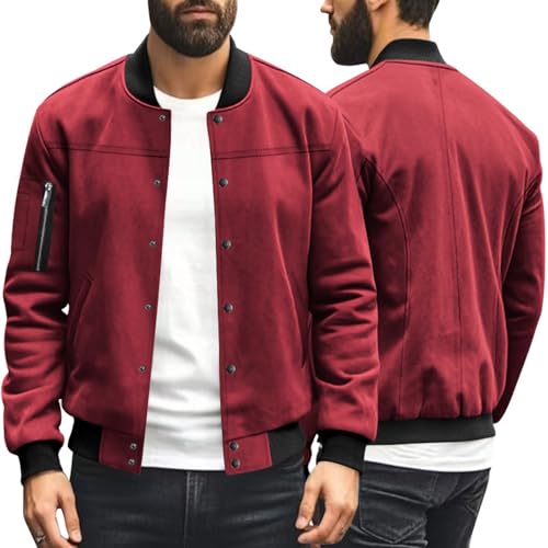 Bomberjacke Herren Blouson Dünne Bomber Jacke Fleece Fliegerjacke College Jacken Übergangsjacke Softshelljacke Sportjacke Pilotenjacke Freizeitjacke Leichte Hemdjacke Winterjacke Herbstmantel Bomberjacke Herren Blouson Dünne Bomber Jacke Fleece Fliegerjacke College Jacken Übergangsjacke Softshelljacke Sportjacke Pilotenjacke Freizeitjacke Leichte Hemdjacke Winterjacke Herbstmantel von Gienslru