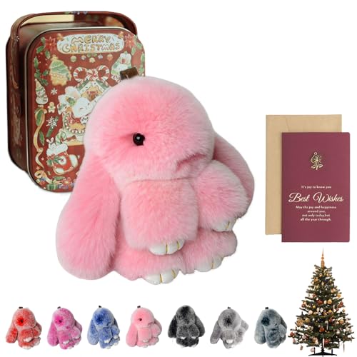 Bunnylulu, Bunny Keychain, Bunny Keychain Plush, Bunny Keychain with Tin, for (C) von Gienslru
