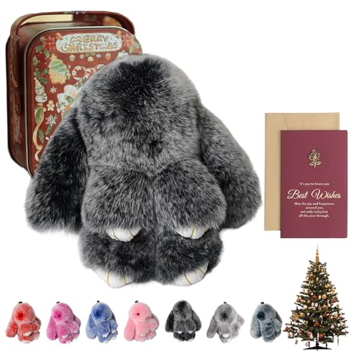 Bunnylulu, Bunny Keychain, Bunny Keychain Plush, Bunny Keychain with Tin, for (D) von Gienslru