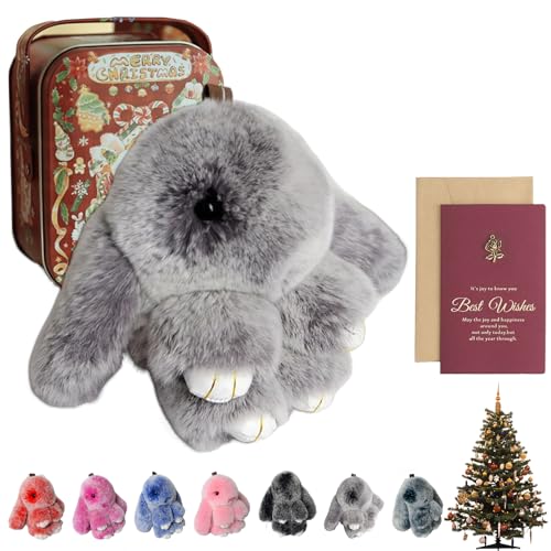 Bunnylulu, Bunny Keychain, Bunny Keychain Plush, Bunny Keychain with Tin, for (F) von Gienslru