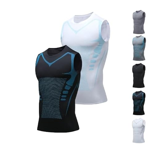 Duneva Abnehmweste, Vitalvest Abnehmweste, 2024 New Version Ionic Shaping Vest, Herren Körperformendes Bauch-Weg Kompressions Shapewear Unterhemd Atmungsaktives EIS-Seiden-Gewebe für Männer Duneva Abnehmweste, Vitalvest Abnehmweste, 2024 New Version Ionic Shaping Vest, Herren Körperformendes Bauch-Weg Kompressions Shapewear Unterhemd Atmungsaktives EIS-Seiden-Gewebe für Männer von Gienslru