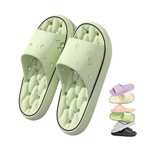 Gienslru Baumme Ergonomische, Ultraweiche, Schnelltrocknende Hausschuhe, Orthopädische Slipper Mit Maximalem Comfort (Grün, Erwachsene, 44, Numerisch (von/bis), EU Schuhgrößensystem, 45, M) von Gienslru