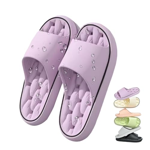 Gienslru Baumme Ergonomische, Ultraweiche, Schnelltrocknende Hausschuhe, Orthopädische Slipper Mit Maximalem Comfort (Lila, Erwachsene, 44, Numerisch (von/bis), EU Schuhgrößensystem, 45, M) von Gienslru