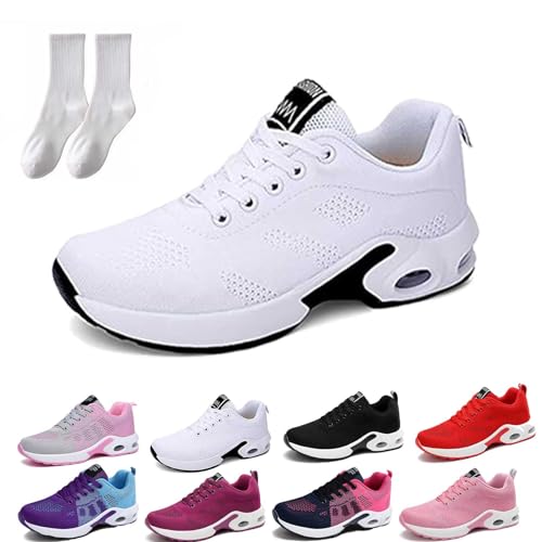 Gienslru OrthopäDische Schuhe Damen, Orthoback Schuhe Damen, Orthoshoes Cloudwalk Pro - Ergonomischer Schmerzlinderungs-Schuh (Weiß, 40 EU) von Gienslru