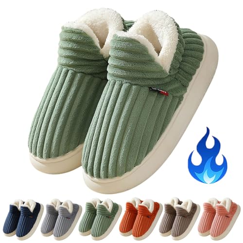 Gienslru Pluffi The Cozy & Stylish Slipper, Pluffi Slipper Booties, Winter Warm Thick-Soled Plush Fuzzy House Cloud Slide (E, Erwachsene, 46, Numerisch (von/bis), EU Schuhgrößensystem, 47, M) von Gienslru