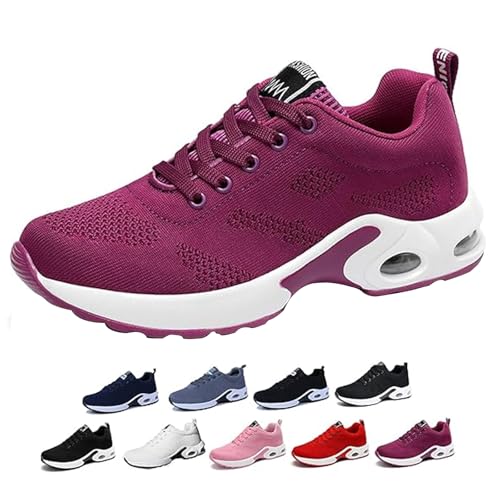 Gienslru Schuhe Damen Turnschuhe Sneaker Atmungsaktiv Leichtgewichts Sportschuhe Laufschuhe Outdoor Fitness Orthopädische Arch Support Laufschuhe Sneakers für Plantarfasziitis von Gienslru