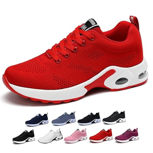 Gienslru Schuhe Damen Turnschuhe Sneaker Atmungsaktiv Leichtgewichts Sportschuhe Laufschuhe Outdoor Fitness Orthopädische Arch Support Laufschuhe Sneakers für Plantarfasziitis von Gienslru