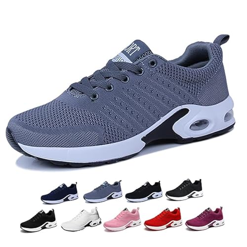Gienslru Schuhe Damen Turnschuhe Sneaker Atmungsaktiv Leichtgewichts Sportschuhe Laufschuhe Outdoor Fitness Orthopädische Arch Support Laufschuhe Sneakers für Plantarfasziitis von Gienslru
