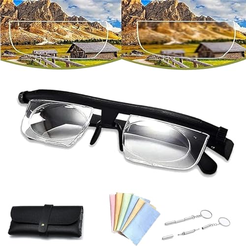 Upgrade Deefocus Adjustable Glasses, Focus Adjustable Glasses Dial Vision, Adjustable Glasses Dial Vision for Men And Women (1pcs) von Gienslru