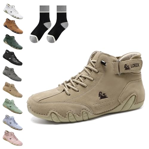 Vogany Schuhe Damen, Vogldeck - wasserdichte Und Atmungsaktive Orthopädische Schuhe, Handmade High Boots for Hiking Camping Driving Shoes (A, Erwachsene, 37, Numerisch, EU Schuhgrößensystem, M) von Gienslru