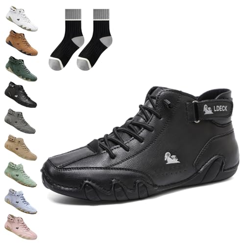 Vogany Schuhe Damen, Vogldeck - wasserdichte Und Atmungsaktive Orthopädische Schuhe, Handmade High Boots for Hiking Camping Driving Shoes (C, Erwachsene, 37, Numerisch, EU Schuhgrößensystem, M) von Gienslru