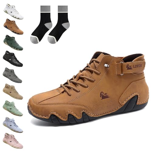 Vogany Schuhe Damen, Vogldeck - wasserdichte Und Atmungsaktive Orthopädische Schuhe, Handmade High Boots for Hiking Camping Driving Shoes (E, Erwachsene, 41, Numerisch, EU Schuhgrößensystem, M) von Gienslru