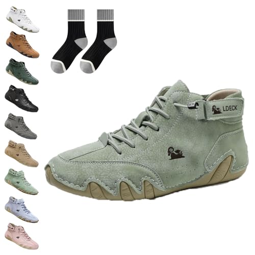 Vogany Schuhe Damen, Vogldeck - wasserdichte Und Atmungsaktive Orthopädische Schuhe, Handmade High Boots for Hiking Camping Driving Shoes (I, Erwachsene, 42, Numerisch, EU Schuhgrößensystem, M) von Gienslru