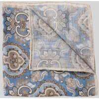 Gierremilano Einstecktuch mit eingefasstem Saum in Bleu, Größe 1 von Gierremilano