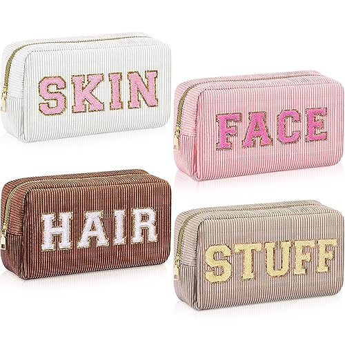 Reise-Kulturbeutel für Damen, adrette Make-up-Tasche, Organizer, Gesichtshaut, Haarsachen, Chenille, Briefbeutel mit Reißverschluss, ästhetisch, wasserdicht, Hautpflege, Haarbeutel für Frauen Reise-Kulturbeutel für Damen, adrette Make-up-Tasche, Organizer, Gesichtshaut, Haarsachen, Chenille, Briefbeutel mit Reißverschluss, ästhetisch, wasserdicht, Hautpflege, Haarbeutel für Frauen von Giesiery