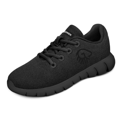 GIESSWEIN Merino Runners Men atmungsaktiv - Herren Sneaker für gesunden Gang - Bequeme leichte Arbeitsschuhe, ideal für Pflegeberufe - Freizeitschuhe von Giesswein