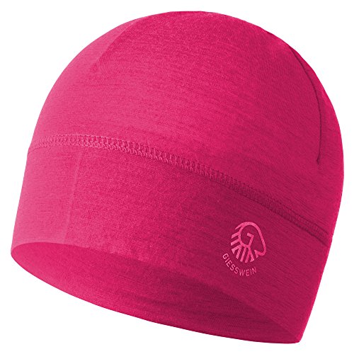 GIESSWEIN Mütze Gamsstein - Sportmütze aus 100% Merino Wolle, Damen & Herren Bike Cap, Sports skull merino beanie, Leicht, dünn, bequem & helmkompatibel, Helm Unterziehmütze von GIESSWEIN