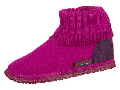 GIESSWEIN Kramsach Kids, Hüttenschuhe Unisex Kinder, Beere 375 , 27 EU von GIESSWEIN