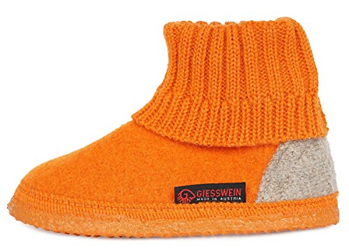 GIESSWEIN Kramsach Kids, Hüttenschuhe Unisex Kinder, Nachtgrau 028, 23 EU von GIESSWEIN