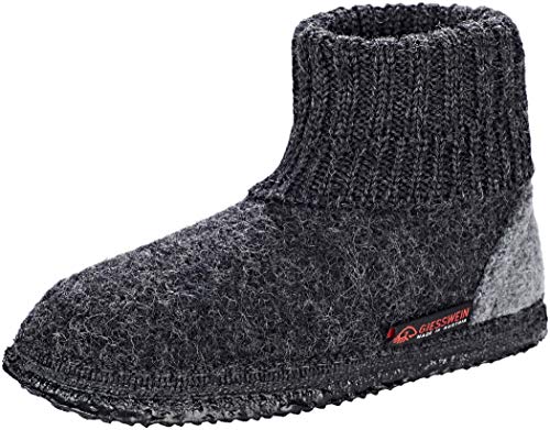 GIESSWEIN Kramsach Kids, Hüttenschuhe Unisex Kinder, Nachtgrau 028, 26 EU von GIESSWEIN
