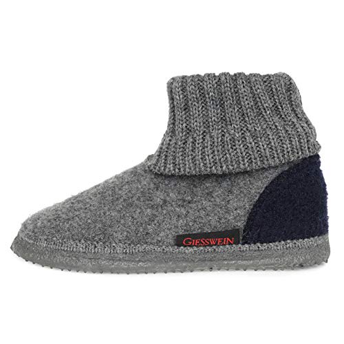 GIESSWEIN Kramsach Kids, Hüttenschuhe Unisex Kinder, Schiefer 016, 27 EU von GIESSWEIN