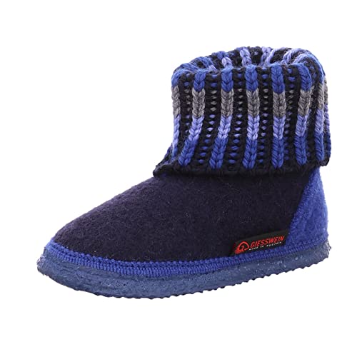 GIESSWEIN Kronau, Hüttenschuhe Unisex Kinder, Ocean 588, 23 EU von GIESSWEIN