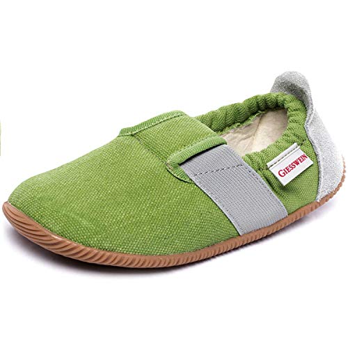 GIESSWEIN Söll - Slim Fit, Flache Hausschuhe Unisex Kinder, Gras 467, 28 EU von GIESSWEIN