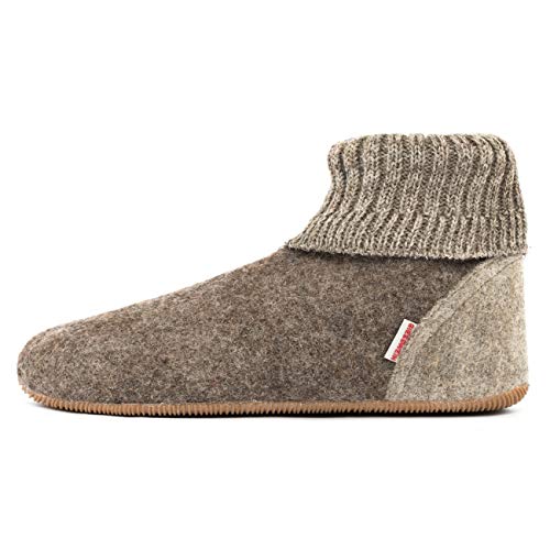 GIESSWEIN Wildpoldsried Kids, Hüttenschuhe Unisex-Kinder, Taupe 262, 25 EU von GIESSWEIN