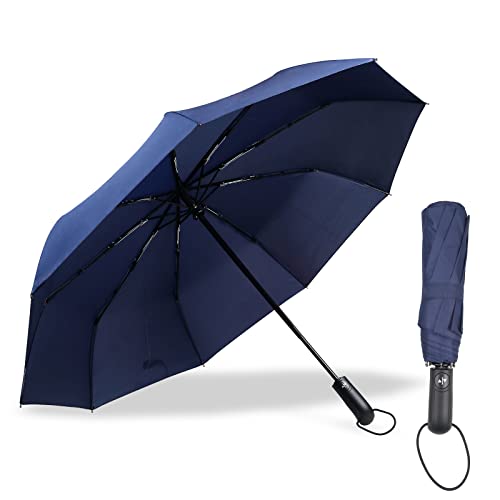Gifmore Regenschirm Sturmfest, Leicht Automatik Auf und Zu Faltbarer Umbrella, Tragbar Reise Regenschirm für Damen und Herren von Gifmore