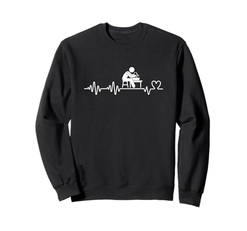 Keramik Künstler Herzschlag Männer Frauen Lustige Keramik Sweatshirt Keramik Künstler Herzschlag Männer Frauen Lustige Keramik Sweatshirt von Gift For Pottery Artist And Pottery Teacher