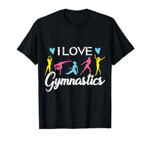 Gymnastik Damen Gym Sport Tanzshirt I Love Gymnastic T-Shirt Gymnastik Damen Gym Sport Tanzshirt I Love Gymnastic T-Shirt von Gymnastics Accessoires Cheer Shirts For Girls