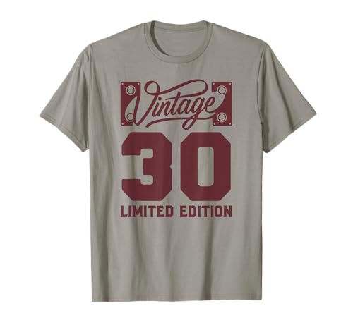 Funny Gag Men Vintage 30th Birthday Decorations 30 Birthday T-Shirt von Gift Ideas Co Birthday