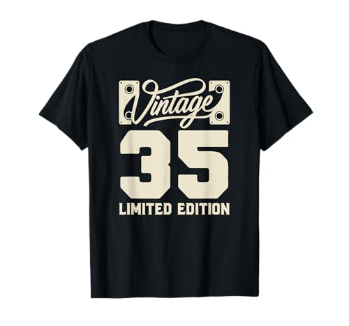 Funny Gag Men Vintage 35th Birthday Decorations 35 Birthday T-Shirt von Gift Ideas Co Birthday