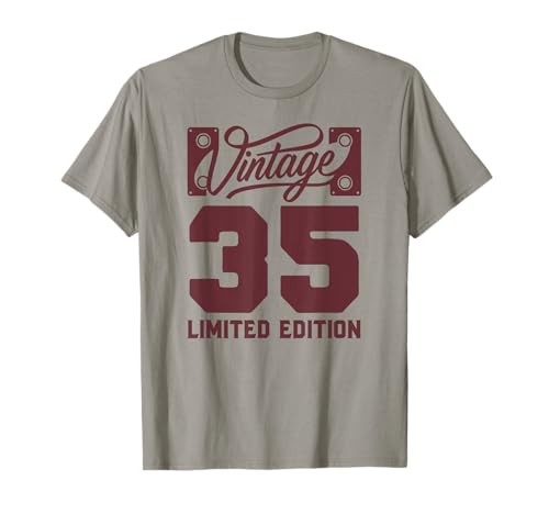 Funny Gag Men Vintage 35th Birthday Decorations 35 Birthday T-Shirt von Gift Ideas Co Birthday