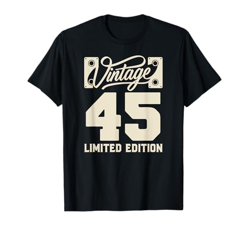 Funny Gag Men Vintage 45th Birthday Decorations 45 Birthday T-Shirt von Gift Ideas Co Birthday
