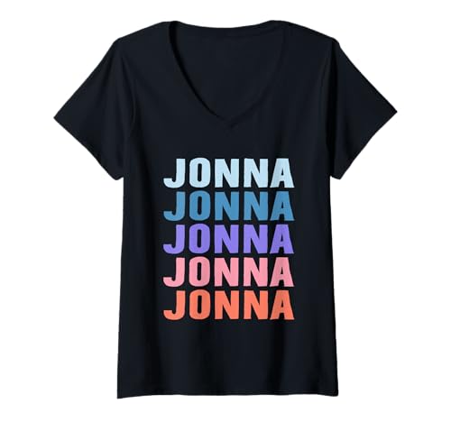 Damen Lustiges Geschenk Name Jonna Personalisierter Vorname T-Shirt mit V-Ausschnitt Damen Lustiges Geschenk Name Jonna Personalisierter Vorname T-Shirt mit V-Ausschnitt von Gift Ideas Jonna tshirt Name