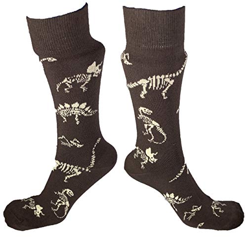 Gift It Right Geschenk es richtig Dinosaurierknochen Paläontologie Socken für Männer, Frauen, Mädchen und Jungen, unisex erwachsene Socken jura Dinosaurier Socken Größe uk 11.08 eu 41-45 von Gift It Right