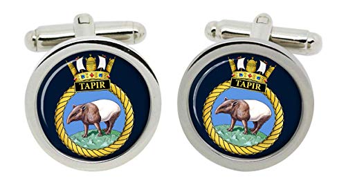 Gift Shop HMS Tapir,Königliche Marine Manschettenknöpfe IN Box von Gift Shop