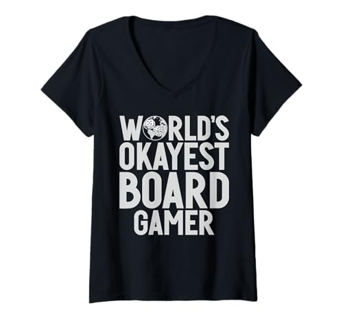 Damen Der Beste Brettspieler der Welt T-Shirt mit V-Ausschnitt Damen Der Beste Brettspieler der Welt T-Shirt mit V-Ausschnitt von Gift for Board Game Lovers & Board Game Gifts