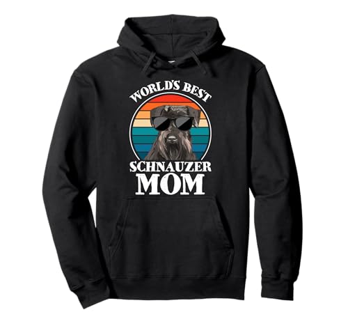 Weltbester Schnauzer Mama Schnauzer Pullover Hoodie von Gift for Schnauzer Mom