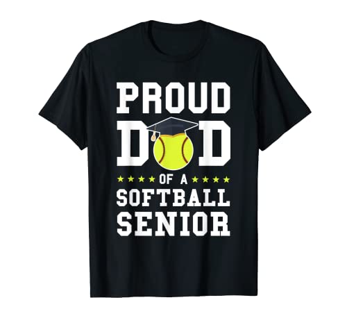 Herren Stolzer Vater eines Softball Senior Softball Senior T-Shirt Herren Stolzer Vater eines Softball Senior Softball Senior T-Shirt von Gift for Softball Dad Ideas