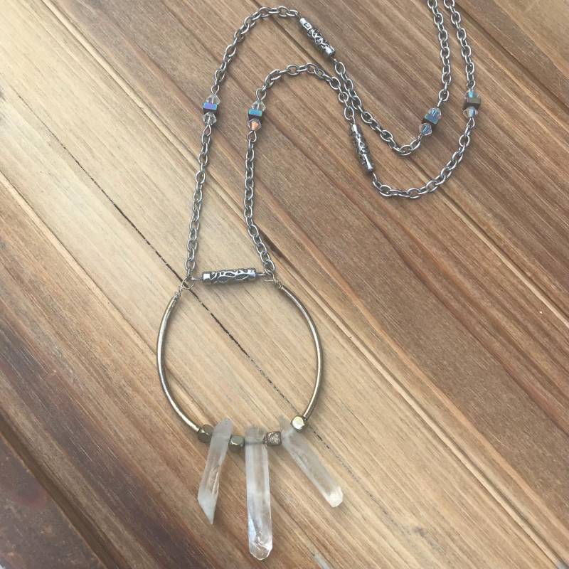 Kristall Quarz Halskette Kristall Quarz Halskette von GiftGalleria