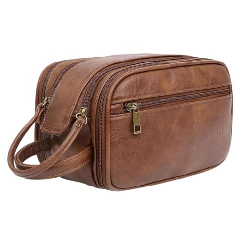 Kulturtasche für Männer, kleine und leichte Badetasche, Frauen Männer tragbare Waschtasche leichtes großes Fassungsvermögen Toilettentaschen tragbare Reisewaschtasche, wasserdichte Toilettenartikel ko von GiftGalore