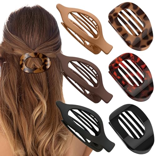 Entenschnabel Haarspange, Haarklammer Flach, Haarspange Flach Damen, Rutschfest Starker Halt Haarspangen, Geeignet FüR Dickes, DüNnes, Glattes Lockiges Haar, Komfortabel Stilvoll Matte Haarklammern In von GiftGem