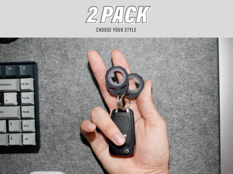 Spinly Fidget Keychains -2 Pack- Key Spinner For Cool Moves - Karambit Style Keychain Schlüsselanhänger von GiftGlobe