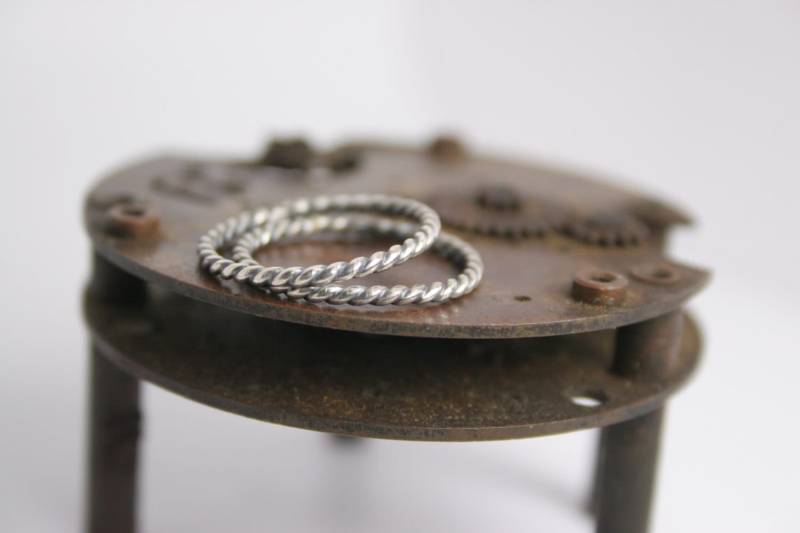 2 Stapelbar - Silberringe Entwerfen Sie von GiftHorst