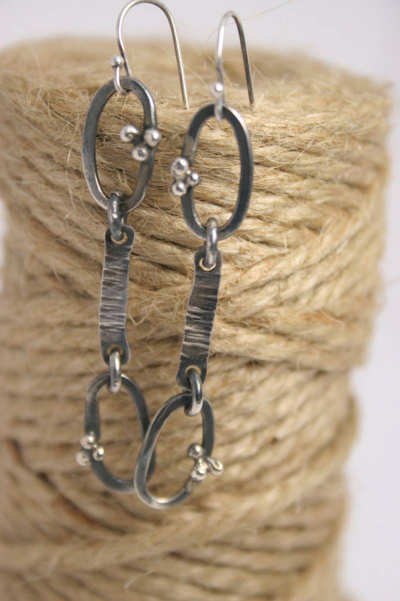 Handgemachte Sterling Silver Ohrringe-Dangle von GiftHorst