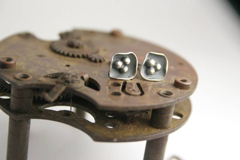 Silber Ohrringe - Blume Handgemacht von GiftHorst